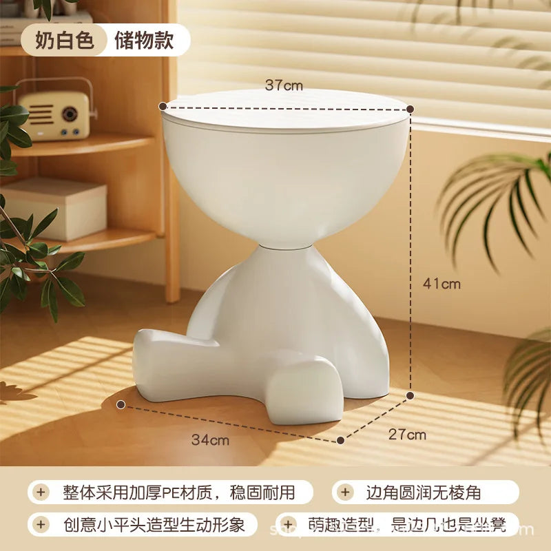 House Luxury Living Room Small Tea Table Creative Small Unit Sofa Edge Table Small Flat Head Decorative Art Corner Table