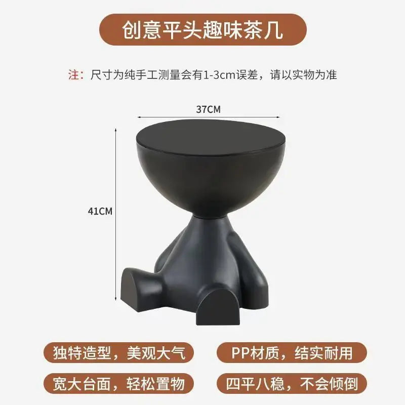 House Luxury Living Room Small Tea Table Creative Small Unit Sofa Edge Table Small Flat Head Decorative Art Corner Table