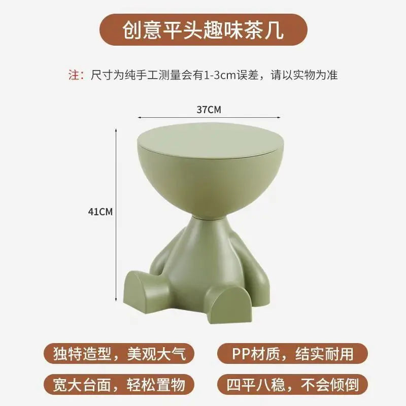House Luxury Living Room Small Tea Table Creative Small Unit Sofa Edge Table Small Flat Head Decorative Art Corner Table