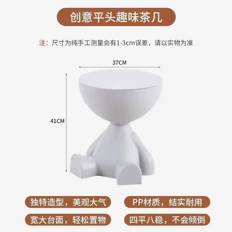 House Luxury Living Room Small Tea Table Creative Small Unit Sofa Edge Table Small Flat Head Decorative Art Corner Table
