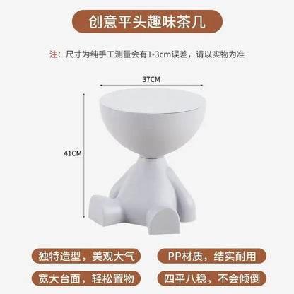 House Luxury Living Room Small Tea Table Creative Small Unit Sofa Edge Table Small Flat Head Decorative Art Corner Table