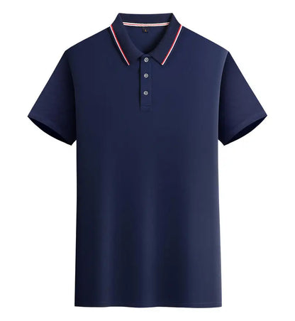 2025 Solid Color Polo Shirt Women Men Business Polo Collar Short sleeve Top Summer Casual Office Breathable T-shirt for Men