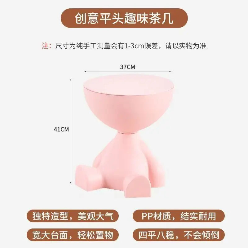 House Luxury Living Room Small Tea Table Creative Small Unit Sofa Edge Table Small Flat Head Decorative Art Corner Table