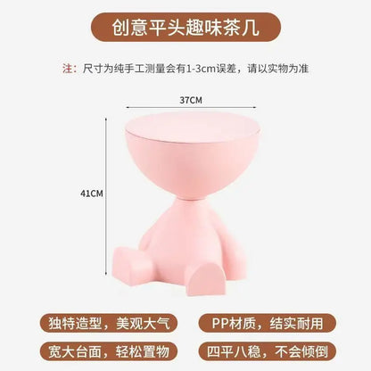 House Luxury Living Room Small Tea Table Creative Small Unit Sofa Edge Table Small Flat Head Decorative Art Corner Table