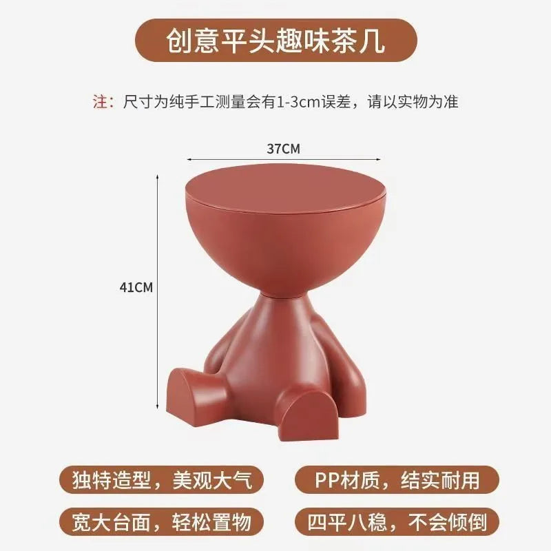 House Luxury Living Room Small Tea Table Creative Small Unit Sofa Edge Table Small Flat Head Decorative Art Corner Table