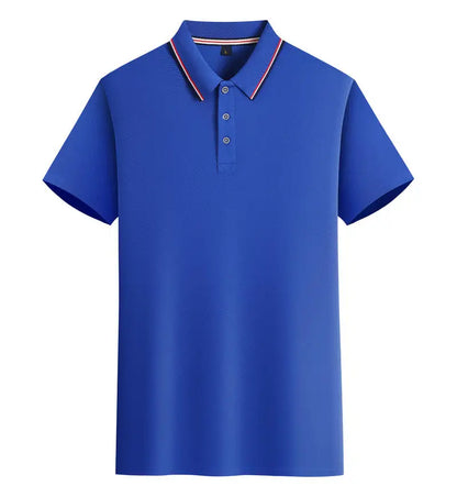 2025 Solid Color Polo Shirt Women Men Business Polo Collar Short sleeve Top Summer Casual Office Breathable T-shirt for Men