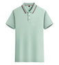 2025 Solid Color Polo Shirt Women Men Business Polo Collar Short sleeve Top Summer Casual Office Breathable T-shirt for Men