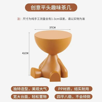 House Luxury Living Room Small Tea Table Creative Small Unit Sofa Edge Table Small Flat Head Decorative Art Corner Table