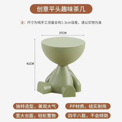 House Luxury Living Room Small Tea Table Creative Small Unit Sofa Edge Table Small Flat Head Decorative Art Corner Table