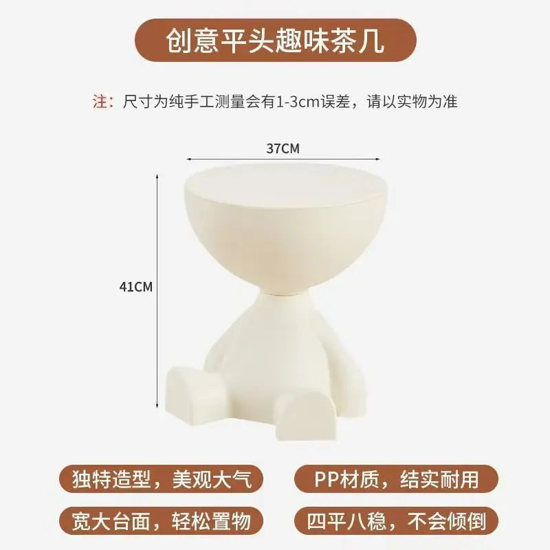 House Luxury Living Room Small Tea Table Creative Small Unit Sofa Edge Table Small Flat Head Decorative Art Corner Table